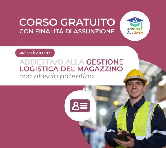 Corso-gratis-ADDETTO ALLA GESTIONE LOGISTICA DEL MAGAZZINO_ con rilascio patentino-oltre-srl-abruzzo-2024